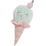 Hochet peluche glace � la menthe