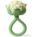 Hochet anneau de dentition 2 en 1 chou - fleur