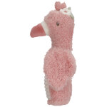 Hochet peluche flamant rose safari friends