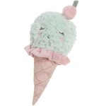 Hochet peluche glace à la menthe Hochet peluche glace à la menthe
