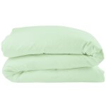Housse de couette pur coton bio vert aqua (100 x 140 cm)