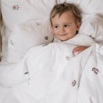 Housse de couette en coton bio petit plume (100 x 140 cm)