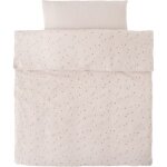 Housse couette en mousseline bali, moka & snow (100x140 cm)