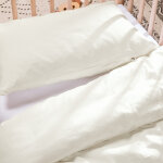 Housse de couette pur coton ecru (100 x 140 cm)