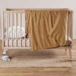 Housse de couette satin de coton bio ambre (100 x 140 cm)