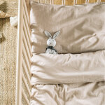 Housse de couette satin de coton bio lin (100 x 140 cm)