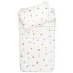 Housse de couette + taie d'oreiller animal friends (100 x 140 cm)