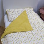 Housse de couette + taie d'oreiller honey moon (100 x 140 cm)