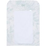 Housse de matelas � langer feuillage vert