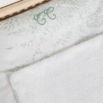 Housse de matelas � langer feuillage vert