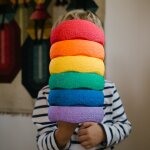 Jeu de motricit� original mini rainbow classic (6 blocs)