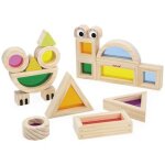 Jeu sensoriel blocs translucides (18 pices)