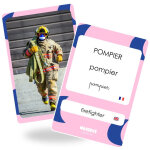 Cartes flash m�tiers (40 cartes photos et mots)