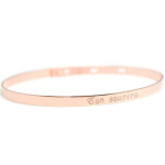 Jonc pour enfant personnalisable (plaqu� or rose)