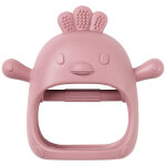 Moufle de dentition vieux rose