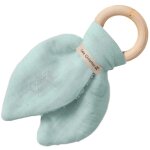 Anneau de dentition en bois vert amande (personnalisable)