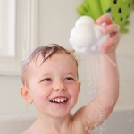 Jouet de bain nuage de pluie blanc