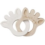 Jouet de dentition anneaux silhouette rubber & wood