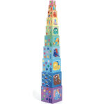 Cubes � empiler arc en ciel (10 cubes)