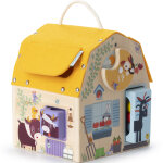 Jeu d'activit�s en bois maison sonore � formes