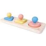 Puzzle trieur de formes montessori en riz