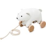 Jouet  tirer nathan l'ours blanc