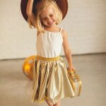Jupe qui tourne or (4 - 8 ans)