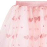 Jupon long c?urs paillettes rose (4 - 8 ans)