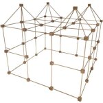 Kit de construction cabane d'intrieur 1001 cabanes - pack grizzly 155 pices