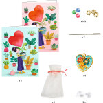 Kit de cr�ation de bracelets enfilage coeur
