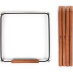 Kit de pieds longs pour chaise haute evolu extra + repose - pieds en bois naturel noir
