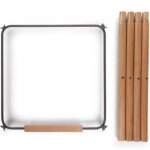 Kit de pieds longs pour chaise haute evolu + repose - pieds en bois naturel gris