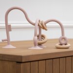 Labyrinthe � perles en silicone vieux rose