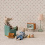 Lampadaire vintage souris menthe