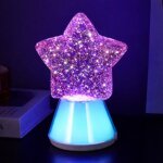 Lampe � paillettes magic glow etoile