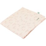 Maxi lange en mousseline rosy rabbit (110 x 110 cm)