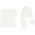 Kit naissance bonnet chaussettes mouffles en coton bio