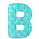 Lettre en tissu � suspendre b (9, 5 cm)