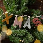 Lettre phosphorescente en tissu � suspendre x