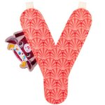 Lettre en tissu  suspendre rversible y (9, 5 cm)