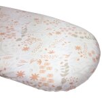 Drap housse en coton bio pour landau yukari peach (76 x 30 cm)