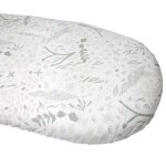 Drap housse en coton bio pour landau yukari tilleul (76 x 30 cm)