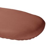 Drap housse en coton bio pour landau terracotta (76 x 30 cm)