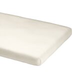 Drap housse de berceau en coton bio ecru (40 x 80 cm)