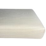 Drap housse en percale de coton ray� lin (50 x 83 cm)