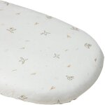 Drap housse en coton bio l'envol�e pour landau (72 x 33 cm)