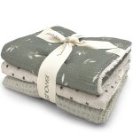 Lot de 3 lingettes misty woods (28 x 28 cm)