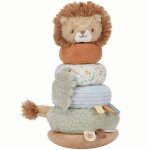 Lion � empiler doudou et bois safari friends