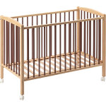 Lit � barreaux en bois arthur hybride vieux rose (70 x 140 cm)