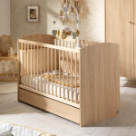 Lit b�b� acces bois (60 x 120 cm)